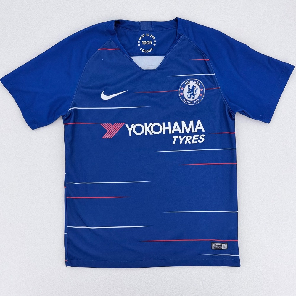 Nike Chelsea FC Soccer Jersey Mens Small Blue Giroud 18 2018 Excellent